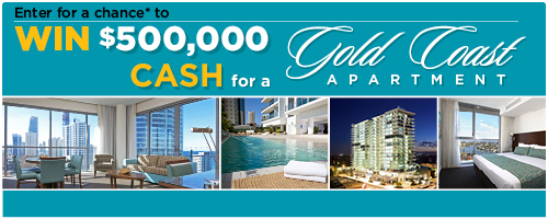 Enter for a chance to Win a $500,000 for a Gold Coast Apartment!