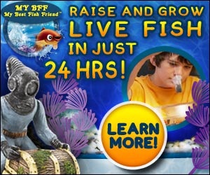 As Seen At TV Presents: My Best Fish Friend - $19.99 plus $6.98 P&H offer - Raise and grow your own live fish in just 24 hours! My Best Fish Friend is a product for kids that allows them to grow up to 8 beautiful live fish friends of their very own.. Available here on http://www.AsSeenAtTV.com!