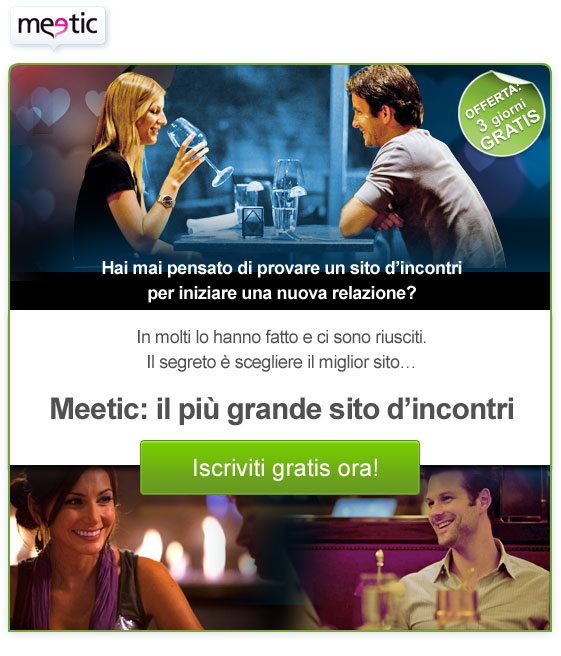 Meetic: il più grande sito d'incontri. Iscriviti gratis  adesso!