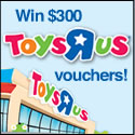 Win $300 ToysRus Vouchers