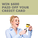 Win $600 Paid Off Your Credit Card