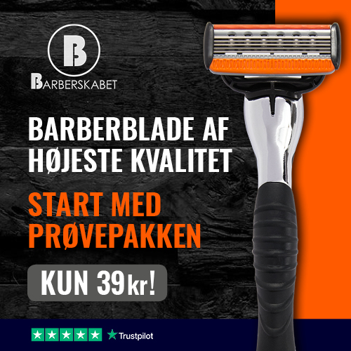 Få en prøvepakke på barberblade for kun 19,50 kr.