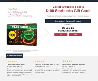 $100 starbucks gift card