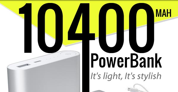 10400 Mah PowerBank | Rs.599