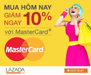 Giảm giá 10% khi thanh toán bằng mastercard