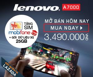 Voucher giảm giá 300.000 khi mua lenovo A7000