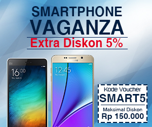 Promo Smartphone Vaganza Lazada - Ekstra Diskon 5% 