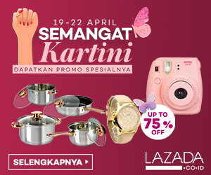 Promo Hari Kartini 2016 Diskon 75% Di Lazada - selalutekno