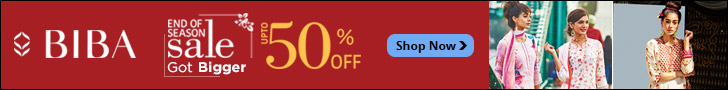 BIBA end of season sale got bigger upto 50% off shop now BIBA end of season sale got bigger upto 50% off shop now