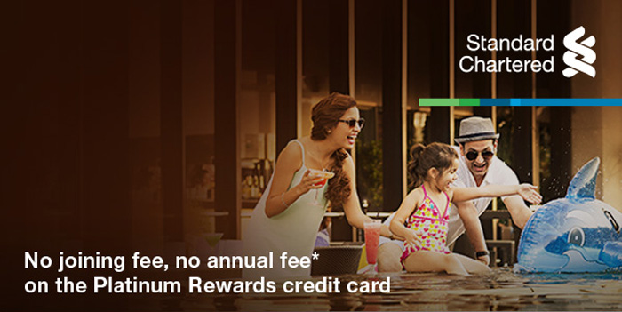 No Joining Fee,  No Annual Fee* on the Platinum Rewards credit card