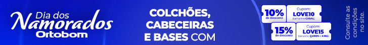 Banner Publicitário Ortobom - Dia dos namorados