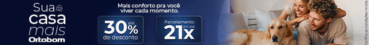 Banner Publicitário Ortobom - Sua Casa Mais Ortobom